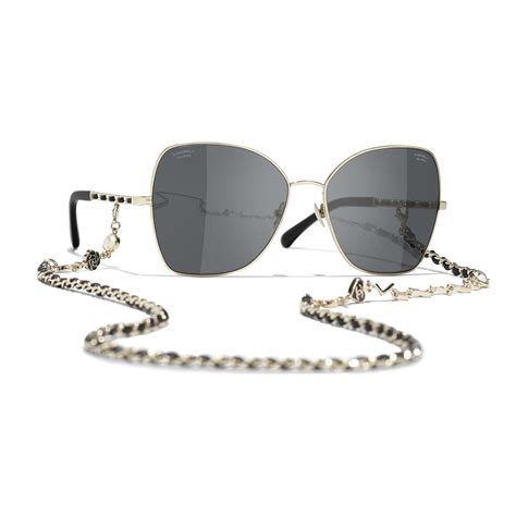 chanel 4274q|CHANEL Sunglasses: Butterfly Sunglasses, metal & calfskin — .